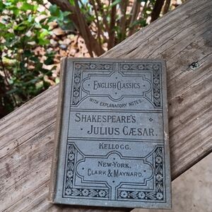 Antique 1882 English Classics Shakespeare's Julius Caesar pocketbook